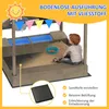 Outsunny Sandkasten mit Dach, Sandkiste Holz mit Sitzplatz Produktbild-Vorschau 5