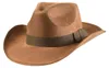 Hnedý cestovateľský klobúk Cowboy Safari Western Wild West Náhľad obrázku produktu 1