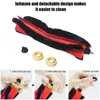The image shows a vacuum cleaner brush and accessories, with instructional steps on how to clean it. Podgląd zdjęcia produktu