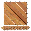 vidaXL : Dalles de terrasse, 10 pièces, couleur marron, 30 Voir les images du produit 4