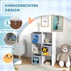 Weißes Kinder-Aufbewahrungsregal mit Würfeln und Schubladen Produktbild-Vorschau 4