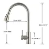 A diagram of a kitchen faucet with dimensions indicated. Náhľad obrázku produktu