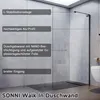 Sonni Walk-in Duschwand, ESG Echtglas, 120x200 cm, Produktbild-Vorschau 6