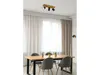 Trio Applique murale à 1 flamme MARLEY noir mat avec bois Voir les images du produit 8