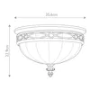 Elstead Drawing Room Deckenleuchte E27 3-fach 23cm Walnuss Produktbild-Vorschau 6