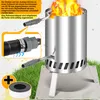 Izrielar 1x chauffage de piscine Baril à bois en acier Voir les images du produit 4