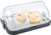 APS Vitrine buffet noir 9104 -1x plateau inox Voir les images du produit 3