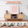 VEVOR Rattan-TV-Ständer, Retro-TV-Schrank für 165 cm Produktbild-Vorschau 3