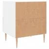 vidaXL Mesita de noche blanca de 40x35x47,5 cm, fabricada Vista previa de la imagen del producto 6