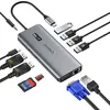 Choetech Multifunkčný rozbočovač s displejom 12W1 Usbc na Náhľad obrázku produktu 3