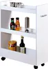KESPER Nischenregal auf Rollen 78 x 22 x 60 cm Weiß 24852 Produktbild-Vorschau 4