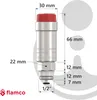 Flamco Schwimmerentlüfter Flexvent R 1/2, vernickelt, mit Produktbild-Vorschau 6