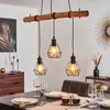 Porzus »Porzus« 3-flammige Hängelampe aus Metall/Holz in Produktbild-Vorschau 7
