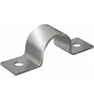 A single metal pipe clamp on a white background. Anteprima dell’immagine prodotto