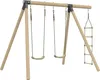 Schaukelgestell mit 2 Schaukeln AMANDIER Braun H190cm Produktbild-Vorschau 1