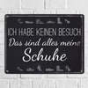 Alles meine Schuhe Schild Blechschild Aluminiumschild Produktbild-Vorschau 2