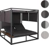Aluminiowy leżak ogrodowy HWC-M63b, leżak typu daybed w Podgląd zdjęcia produktu 8