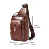 Umhängetasche aus echtem Leder, Schulter-Brusttasche, Produktbild-Vorschau 8