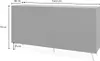 Selsey - Bello Kommode mit Lamellen-Fronten 154 cm schwarz Produktbild-Vorschau 5
