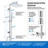 JOHO Regendusche Duschsystem Edelstahl Duschset ohne Produktbild-Vorschau 6