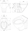 Calmwaters® Erhöhtes Wand WC spülrandlos Modern Plus mit Produktbild-Vorschau 5