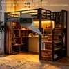 Metall-Hochbett 90 x 200 cm mit Kleiderschrank, Produktbild-Vorschau 4