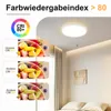 ZMH Plafonnier LED Plafonnier salle de bain 24 W Plat Voir les images du produit 6