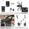 Chariot de courses SHOPPER, 3 en 1, pliable, avec sac Voir les images du produit 5