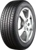 A close-up studio shot of a car tire mounted on a silver alloy wheel. Produktbild-Vorschau