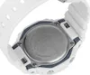 Close-up of the back of a white watch with a metal casing. Anteprima dell’immagine prodotto