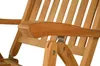 Close-up of a wooden armchair armrest and supporting structure. Produktbild-Vorschau