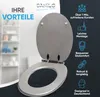 SANILO® WC-Sitz mit Absenkautomatik Glitzer Silber, Produktbild-Vorschau 2