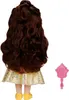 The back view of a doll with long brown hair, wearing a yellow dress, and a pink comb next to it. Anteprima dell’immagine prodotto