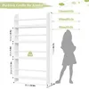 Półka na książki dla dzieci, 111 cm, biała, 4-poziomowa, Podgląd zdjęcia produktu 3