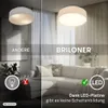 Briloner LED Deckenlampe Stoffschirm Ø30x10,5 cm Rund 16W Produktbild-Vorschau 10