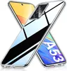 Two clear phone cases are shown diagonally, with one phone screen visible. Náhled obrázku produktu