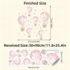 30 x 90 cm Rosa schlafender Babyelefant mit Heißluftballon Produktbild-Vorschau 3