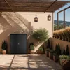Armoire de jardin en rotin Monza, structure en aluminium, 4 Voir les images du produit 9