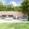 The Living Store 6-tlg. Garten-Lounge-Set Weiß Massivholz Produktbild-Vorschau 2