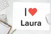 MuchoWow® Mauspad Mousepad Ich liebe - Laura - Mädchen Produktbild-Vorschau 5