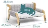 Relaxdays kattenbed, zacht, verhoogde hangstoel voor Productafbeelding-voorbeeld 4