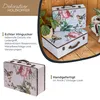 Vintage Holzkoffer mit Rose Design von HMF mit 44 cm Breite in verschiedenen Größen Produktbild-Vorschau