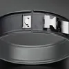 A close-up view of a springform cake pan's clasp mechanism. Náhled obrázku produktu