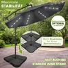 tillvex Alu Ampelschirm Anthrazit LED Solar Ø 300 cm mit Produktbild-Vorschau 6