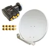 PremiumX DELUXE80 Satellitenanlage SAT Antenne 80cm ALU Produktbild-Vorschau 1