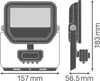 Ledvance LED Fluter Floodlight Schwarz IP65 17W 2200lm Produktbild-Vorschau 5