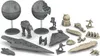 A collection of Star Wars miniature models, including spaceships, vehicles, and characters, arranged on a white background. Produktbild-Vorschau