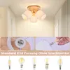ZMH Deckenstrahler 3 Flammig Rund Holz LED Deckenlampe Produktbild-Vorschau 2