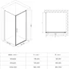 doporro Eck-Duschkabine 90x90x195cm Eckdusche Produktbild-Vorschau 7