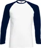 Fruit Of The Loom Herren Baseball T-Shirt, langärmlig BC328 Produktbild-Vorschau 1
